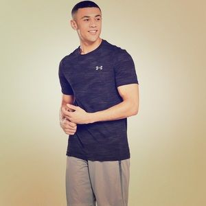 Under Armour Camo/Black combo fitted shirt
